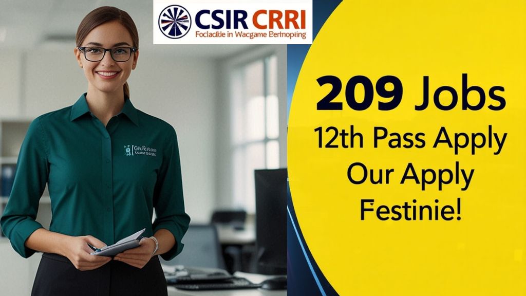 CSIR CRRI Vacancy
