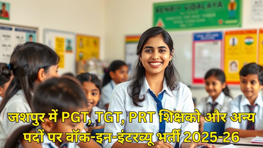 Kendriya Vidyalaya Jashpur Vacancy
