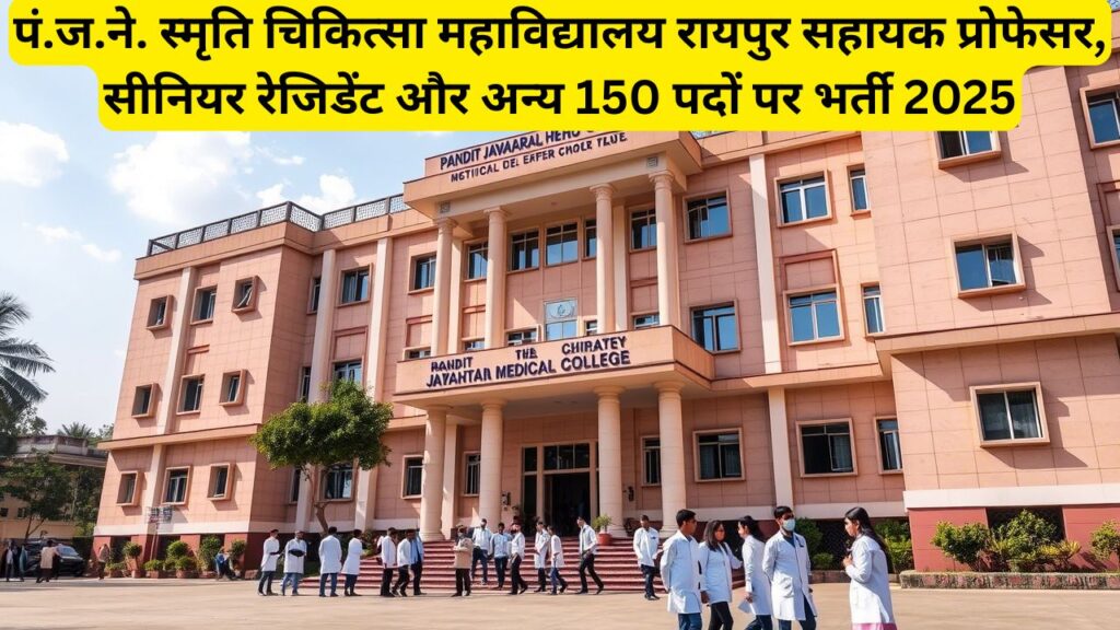 Pt. JNM Medical College Raipur Vacancy