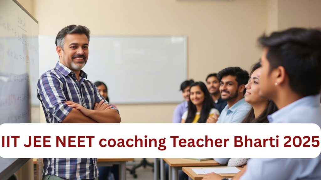 IIT JEE NEET coaching Teacher vacancy