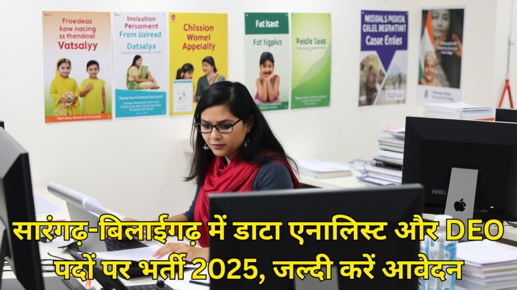 WCD Sarangarh Bilaigarh Data Entry Oprator Vacancy