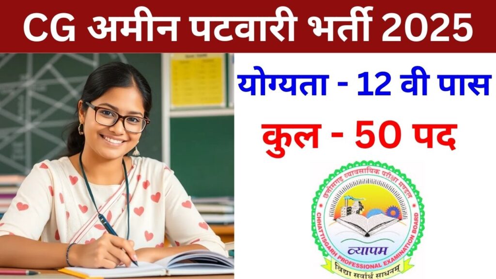 CG Vyapam Amin Patwari Recruitment