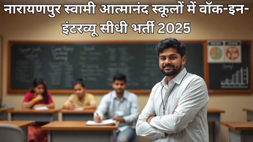 Swami Atmanand School Vacancy Narayanpur