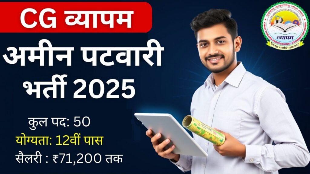 CG Vyapam Amin Patwari Bharti