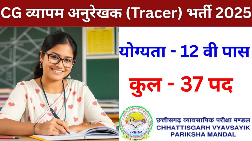 CG Vyapam Tracer Recruitment