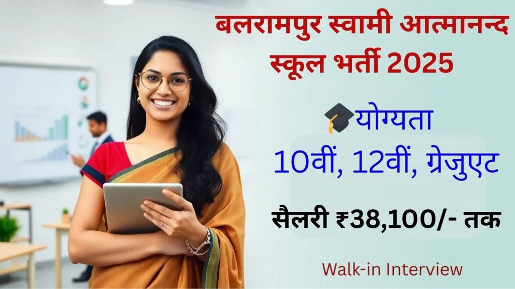 SAGES Balrampur Recruitment