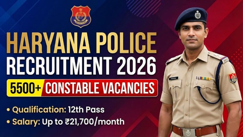 HSSC Haryana Police Constable Recruitment